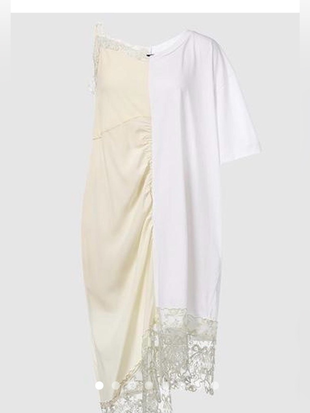 Simone Rocha Camisole T-Shirt Midi Dress romantic avant-garde asymmetrical girly
